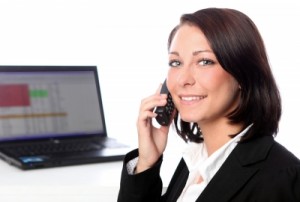Frau im Büro
